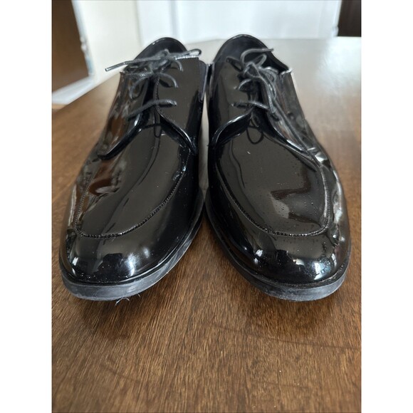 PRONTO UOMO Men’s Black Oxford Patent Leather Tuxedo Dress Shoes US Size 11D - Picture 2 of 7